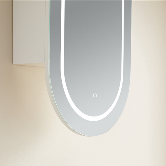 Olivia LED Pill Mirror Cabinet